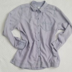J. JILL shirt size L snap front pocket